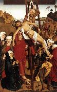 PLEYDENWURFF, Hans Crucifixion of the Hof Altarpiece sg oil